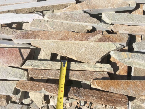 Горбушка златолит золотистый для облицовки купить в Сухом Логе