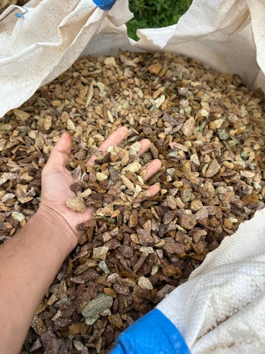 Златолит персиковый декоративная каменная крошка купить в Сухом Логе