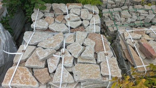 Гранитный плитняк галтованный для парковки купить в Сухом Логе