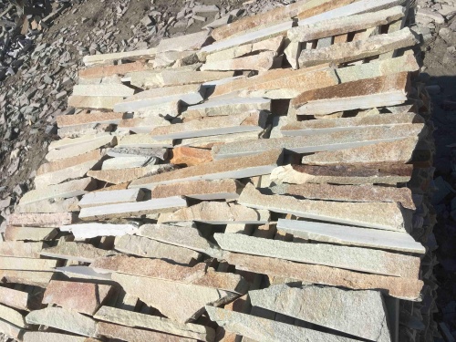 Горбушка златолит золотистый для облицовки купить в Сухом Логе